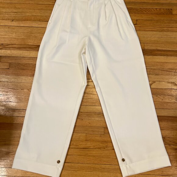 Banana Republic High Rise Wide Leg White Pant (Size 8) - Picture 3 of 7